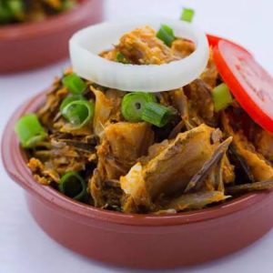 Ugba with stock fish